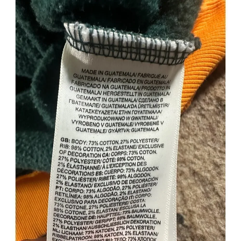 The North Face Men's Color Block Pullover Hoodie Hoody Green Combo - Picture 8 of 9